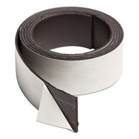 U Brands UBRFM2020 Magnetic Adhesive Tape Roll, 1" x 4 ft, Black