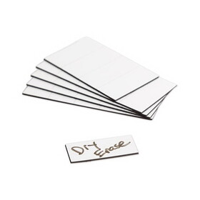 U Brands UBRFM2418 Dry Erase Magnetic Tape Strips, 2" x 0.88", White, 25/Pack