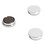 U Brands UBRIM130809 Board Magnets, Circles, Silver, 1.25" Diameter, 10/Pack, Price/PK