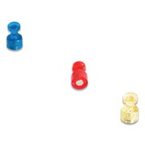 U Brands UBRIM356601 Magnetic Push Pins, Assorted Colors, 0.75