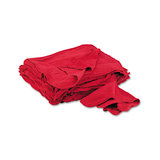 UNITED FACILITY SUPPLY UFSN900RST Red Shop Towels, Cloth, 14 X 15, 50/pack