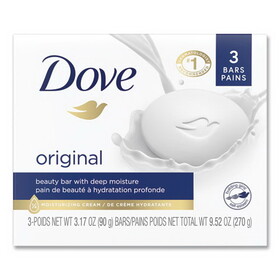 Dove UNI04090CT White Beauty Bar, Light Scent, 3.17 oz, 12/Carton
