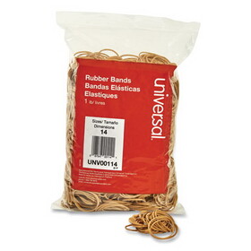 Universal UNV00114 Rubber Bands, Size 14, 2 X 1/16, 2200 Bands/1lb Pack