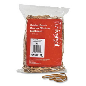 Universal UNV00132 Rubber Bands, Size 32, 3 X 1/8, 820 Bands/1lb Pack