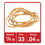 Universal UNV00433 Rubber Bands, Size 33, 3-1/2 X 1/8, 160 Bands/1/4lb Pack, Price/PK