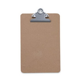 Universal UNV05610VP Hardboard Clipboard, 0.75" Clip Capacity, Holds 5 x 8 Sheets, Brown, 3/Pack