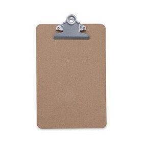 Universal UNV05610 Hardboard Clipboard, 0.75" Clip Capacity, Holds 5 x 8 Sheets, Brown