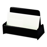 Universal UNV08109 Business Card Holder, Capacity 50 3 1/2 X 2 Cards, Black