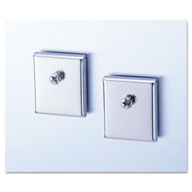 Universal UNV08172 Cubicle Accessory Mounting Magnets, Silver, 2/Set
