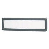 Universal UNV08223 Recycled Cubicle Nameplate With Rounded Corners, 9 1/8 X 2 1/4, Charcoal
