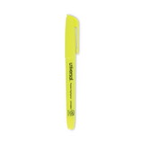 Universal UNV08851 Pocket Clip Highlighter, Chisel Tip, Fluorescent Yellow Ink, Dozen