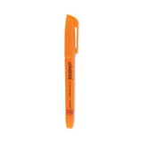 Universal UNV08853 Pocket Clip Highlighter, Chisel Tip, Fluorescent Orange Ink, Dozen