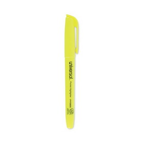Universal UNV08856 Pocket Highlighter Value Pack, Fluorescent Yellow Ink, Chisel Tip, Yellow Barrel, 36/Pack