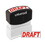 Universal UNV10049 Message Stamp, Draft, Pre-Inked One-Color, Red, Price/EA