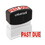 Universal UNV10063 Message Stamp, Past Due, Pre-Inked One-Color, Red, Price/EA