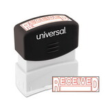 Universal UNV10067 Message Stamp, Received, Pre-Inked One-Color, Red