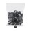 Universal UNV10199VP Binder Clip Zip-Seal Bag Value Pack, Mini, Black/Silver, 144/Pack, Price/PK