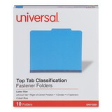 Universal UNV10201 Bright Colored Pressboard Classification Folders, 2