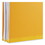 Universal UNV10204 Pressboard Classification Folders, Letter, Four-Section, Yellow, 10/box, Price/BX