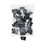 Universal UNV10220VP Large Binder Clips, Steel Wire, 1" Capacity, 2" Wide, Black/silver, 36/pack, Price/PK