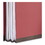 Universal UNV10250 Four-Section Pressboard Classification Folders, 2" Expansion, 1 Divider, 4 Fasteners, Letter Size, Red Exterior, 10/Box, Price/BX