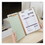 Universal UNV10273 Six-Section Pressboard Classification Folders, 2" Expansion, 2 Dividers, 6 Fasteners, Letter Size, Gray-Green, 10/Box, Price/BX