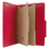 Universal UNV10303 Pressboard Classification Folders, Letter, Six-Section, Ruby Red, 10/box, Price/BX