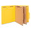 Universal UNV10304 Pressboard Classification Folders, Letter, Six-Section, Yellow, 10/box, Price/BX