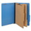 Universal UNV10311 Pressboard Classification Folders, Legal, Six-Section, Cobalt Blue, 10/box, Price/BX