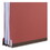 Universal UNV10320 Deluxe Six-Section Colored Pressboard End Tab Classification Folders, 2 Dividers, Letter Size, Bright Red, 10/Box, Price/BX