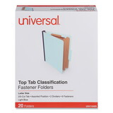Universal UNV10405 Six-Section Pressboard Classification Folders, 2.5
