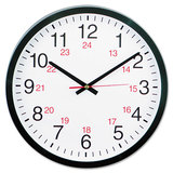 Universal UNV10441 24-Hour Round Wall Clock, 12 5/8