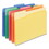 Universal UNV10506 File Folders, 1/3 Cut Single-Ply Top Tab, Letter, Assorted, 100/box, Price/BX