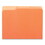 Universal One UNV10507 Deluxe Colored Top Tab File Folders, 1/3-Cut Tabs: Assorted, Letter Size, Orange/Light Orange, 100/Box, Price/BX