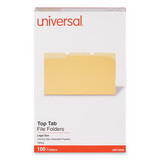 Universal UNV10524 File Folders, 1/3 Cut One-Ply Top Tab, Legal, Yellow/light Yellow, 100/box