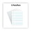 Universal UNV11000 Glue Top Writing Pads, Legal Rule, Letter, White, 50-Sheet Pads/pack, Dozen, Price/DZ