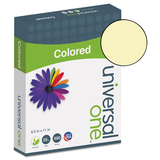Universal UNV11201 Colored Paper, 20lb, 8-1/2 X 11, Canary, 500 Sheets/ream