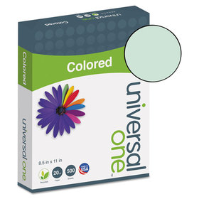 Universal UNV11203 Deluxe Colored Paper, 20 lb Bond Weight, 8.5 x 11, Green, 500/Ream