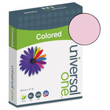 Universal UNV11204 Colored Paper, 20lb, 8-1/2 X 11, Pink, 500 Sheets/ream