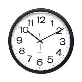 Universal UNV11381 Indoor/outdoor Clock, 13 1/2", Black