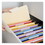 Universal UNV12115 Top Tab File Folders, 1/5-Cut Tabs: Assorted, Letter Size, 0.75" Expansion, Manila, 100/Box, Price/BX