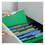 Universal UNV12302 Recycled Interior File Folders, 1/3 Cut Top Tab, Letter, Green, 100/box, Price/BX