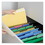 Universal UNV12304 Recycled Interior File Folders, 1/3 Cut Top Tab, Letter, Yellow, 100/box, Price/BX
