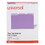 Universal UNV12305 Recycled Interior File Folders, 1/3 Cut Top Tab, Letter, Violet, 100/box, Price/BX