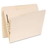 Universal UNV13410 Manila Folders, One Fastener, 1/3 Tab, Letter, 50/box