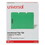 Universal UNV13522 Deluxe Reinforced Top Tab Fastener Folders, 0.75" Expansion, 2 Fasteners, Letter Size, Green Exterior, 50/Box, Price/BX