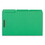 Universal UNV13526 Deluxe Reinforced Top Tab Fastener Folders, 0.75" Expansion, 2 Fasteners, Legal Size, Green Exterior, 50/Box, Price/BX