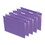 Universal UNV14120 Hanging File Folders, 1/5 Tab, 11 Point Stock, Letter, Violet, 25/box, Price/BX