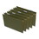 Universal UNV14152 Box Bottom Hanging File Folders, 2" Capacity, Legal Size, 1/5-Cut Tabs, Standard Green, 25/Box, Price/BX