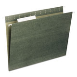 Universal UNV14215 Hanging File Folders, 1/5 Tab, 11 Point Stock, Legal, Standard Green, 25/box